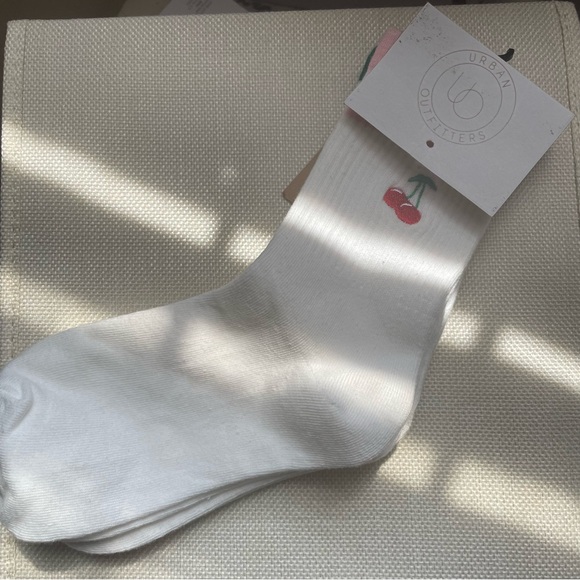 UO Socks with Cherry Icon - Picture 1 of 3